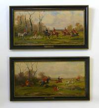 GE4027 Rudolf  Stone, Zwei  englische  Jagd - Gemälde (Parforce)  1875