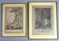 GR8024 Drei  französische  Kupferstiche (J. P. Le  Bas  und  N. Delaunay), Paris  um  1740/50