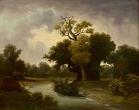 GE4014  Gemäldepaar  „Romantische   Landschaften“