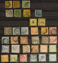 PM10038 Konvolut Briefmarken Baden, Altdeutschland 1851 - 1868