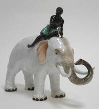 PK1014 Tiergruppe  Meissen, „Elefant  mit  Mohr  als  Führer“