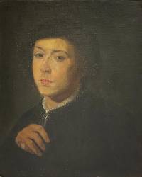 GE4002 Peter Paul Rubens (Kopie nach): Junger Mann mit schwarzem Barett