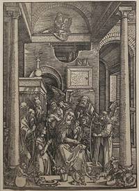 GR8032 Albrecht  Dürer, Mariens   Verehrung  (Aus  dem  Marienleben)