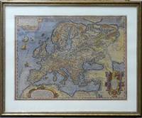 GR8013 Abraham   Ortelius, Kupferstichkarte  Europa  1595