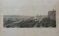 GR8061 Carl  Theodor  von  Buseck, Gesamtansicht  von  Bamberg  (von  Kloster  Michaelsberg  aus), Lithographie  um 1850