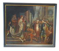 GE4007 Flämischer  Meister  um 1700, Der  Massagetenkönigin  Tomyris  wird  das  abgeschlagene  Haupt  des  Perserkönigs  Kyros  präsentiert