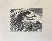 GR8014 Frans  Masereel, Drei   Lithographien: Schwimmerin,  Galionsfigur,  Philosophen.