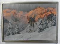 GE4021 Alois  Arnegger, Alpenglühen  bei  Pontresina