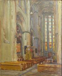 GE4062 Wilhelm  Wilcke,  Innenraum  der  Kirche   St.  Marien  in  Rostock