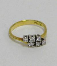 SU7023 Goldring  mit  sechs  Diamanten