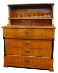 MB9013 Biedermeier-Kommoden-Schreibschrank