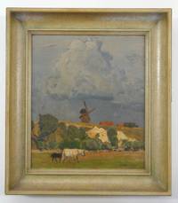 GE4084 Eugen  Bracht, Märkische  Windmühle  Bei  Groß  -  Leppin  (1904)