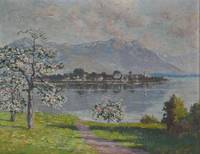 GE4067 Hans Reindl, Kirschblüte bei Frauenchiemsee