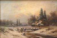 GE4101 M. Dohmen, Verschneite  Winterlandschaft