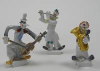 PK1021 Peter  Strang, Drei   Figuren   Clown - Kapelle   Meissen