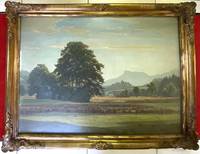 GE4008 Rudolf   Sieck, Sommerlandschaft  bei  Bernau   am   Chiemsee