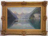 GE4063 Hermann  Kiekebusch, Blick  über  den  Königssee  mit  St.  Bartholomä