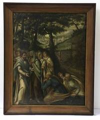 GE4009 Biblische  Szene  (Meister  des  17. Jahrhunderts),  Die  Heilung  der  Blinden  von  Jericho  durch  Jesus