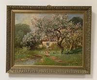 GE4008 Alois   Arnegger, Frühlingsblüte  am   Bauernhaus