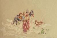 GE4017 Julius Seyler, Cowboy mit Pferd und Büffel (?)