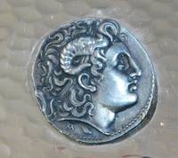 VE6000 Antike Münze auf Silberplatte