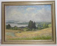 GE4069 Rudolf   Sieck, Weite  sommerliche   Landschaft  am   Staffelsee  bei  Garmisch - Partenkirchen