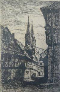 GR-342 Max  Schnös, Die  Domgasse  in  Bamberg