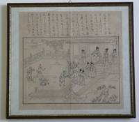 AS10007 Zwei  japanische  Holzschnitte (Japan  wohl  um  1850)