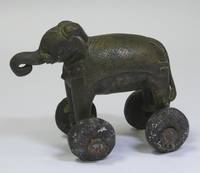 MT-109 Kleiner  Bronze - Elefant  auf  Rollen