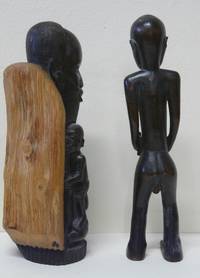 VE6010 Zwei   afrikanische  Holz - Skulpturen