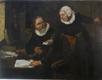 GE4126 Gelehrter  Astronom  bei  der  Forschungsarbeit   (möglicherweise  Rembrandt - Nachfolge/Umkreis)