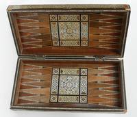 VE6026 Intarsiertes  Schachbrett / Backgammon