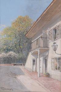 GE4116 Franz  Demel, Villa  mit  Garten  im   Sommer