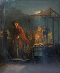 GE-310 Philippe  Jacques  van  Brée, Abendliche  Marktszene  im Mondlicht