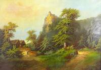 GE-333 Landschaft  mit  Burg