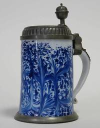 GL2000 Blau   marmorierter   Milchglas - Krug