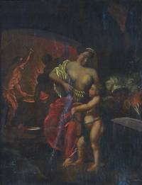 GE4079 Amor  und  Venus  in  der  Schmiede  des  Vulcanus