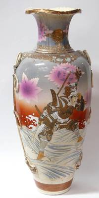 PK1039 Bodenvase  mit  Samurai - Dekor