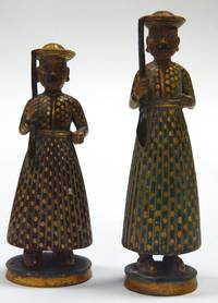 AS10000 Zwei  Indische   Elfenbein - Figuren