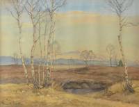 GE4082 Rudolf  Sieck, Vorgebirgslandschaft  mit  Birken