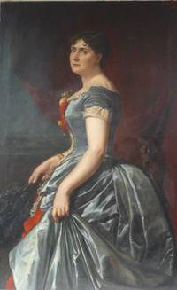GE4044 Ludmilla  Luma  Antonia  Flesch  von  Brunningen (Luma  Csuzy), Dame in  Blauem  Kleid (Porträt  ihrer  Schwester   Rosa  Brand)