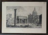 GR8001 Giovanni  Battista  Piranesi, Drei  Ansichten  des  antiken  Rom  (Kupferstiche )