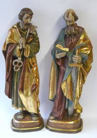 SK3021 Zwei  Apostelfiguren:  Petrus  und  Johannes