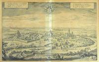 GR8017 Vier  Kupferstiche / Lithographie   Hanau  (M. Merian  u. a.)