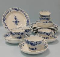 PK-060 18  Teile  Meissen  Blaudekor