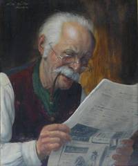 GE4078 Fritz  Müller, Der  Zeitungsleser