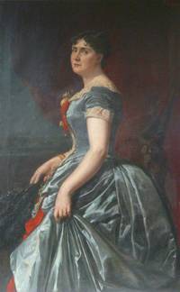 GE4044 Ludmilla  Luma  Antonia  Flesch  von  Brunningen (Luma  Csuzy), Dame in  Blauem  Kleid (Porträt  ihrer  Schwester   Rosa  Brand)