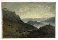 GE4032 Gustav  Freiherr  von  Bechtolsheim, Weite  Alpenlandschaft