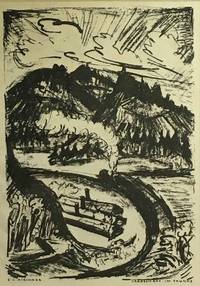 GR8014 Ernst  Ludwig  Kirchner / Max  Slevogt,  Zwei  Lithographien (“Bahnkurve  Taunus“  und „Im  Staub  mit  allen  Feinden“