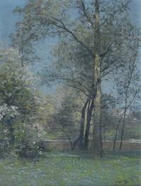 GE4018 Eduard  Weichberger, Parklandschaft  im  Frühling